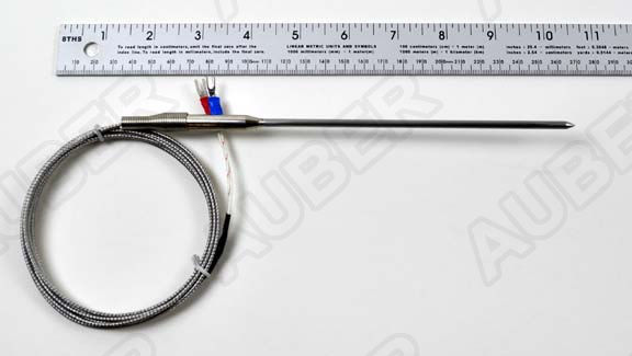 K Type Thermocouple w/ 6" (150 mm) Pointed Probe