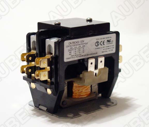 Contactor, 2 pole, 40/50 A, 240V coil - Click Image to Close