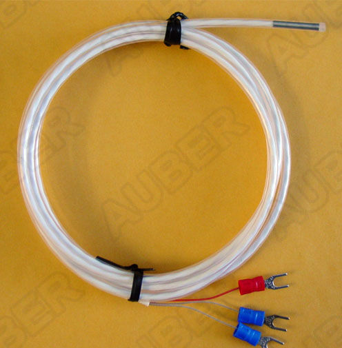 Fluoropolymer coated probe for corrosive solutions