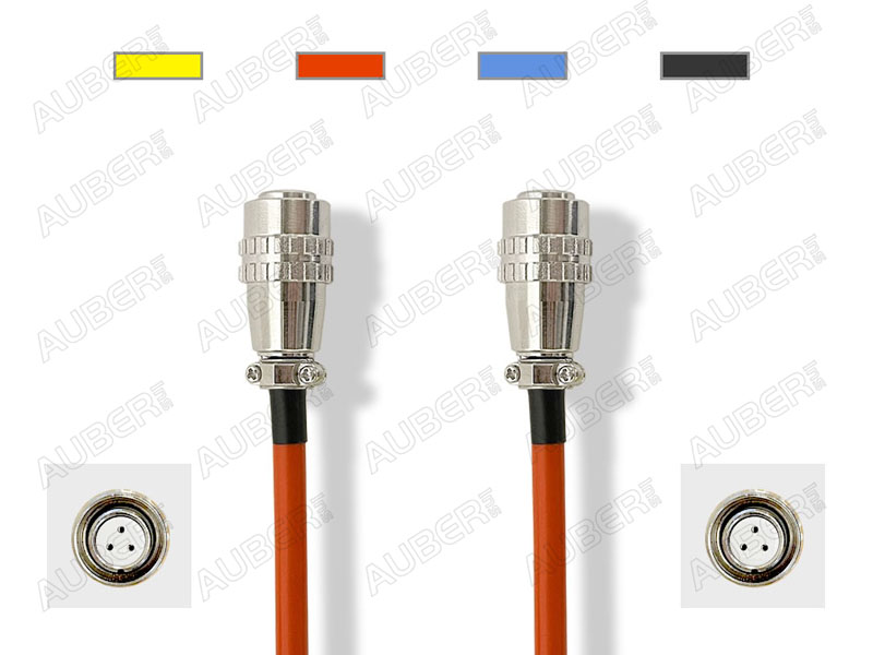 Silicone Braided Cable for PT100-L Series Probe, 12 ft