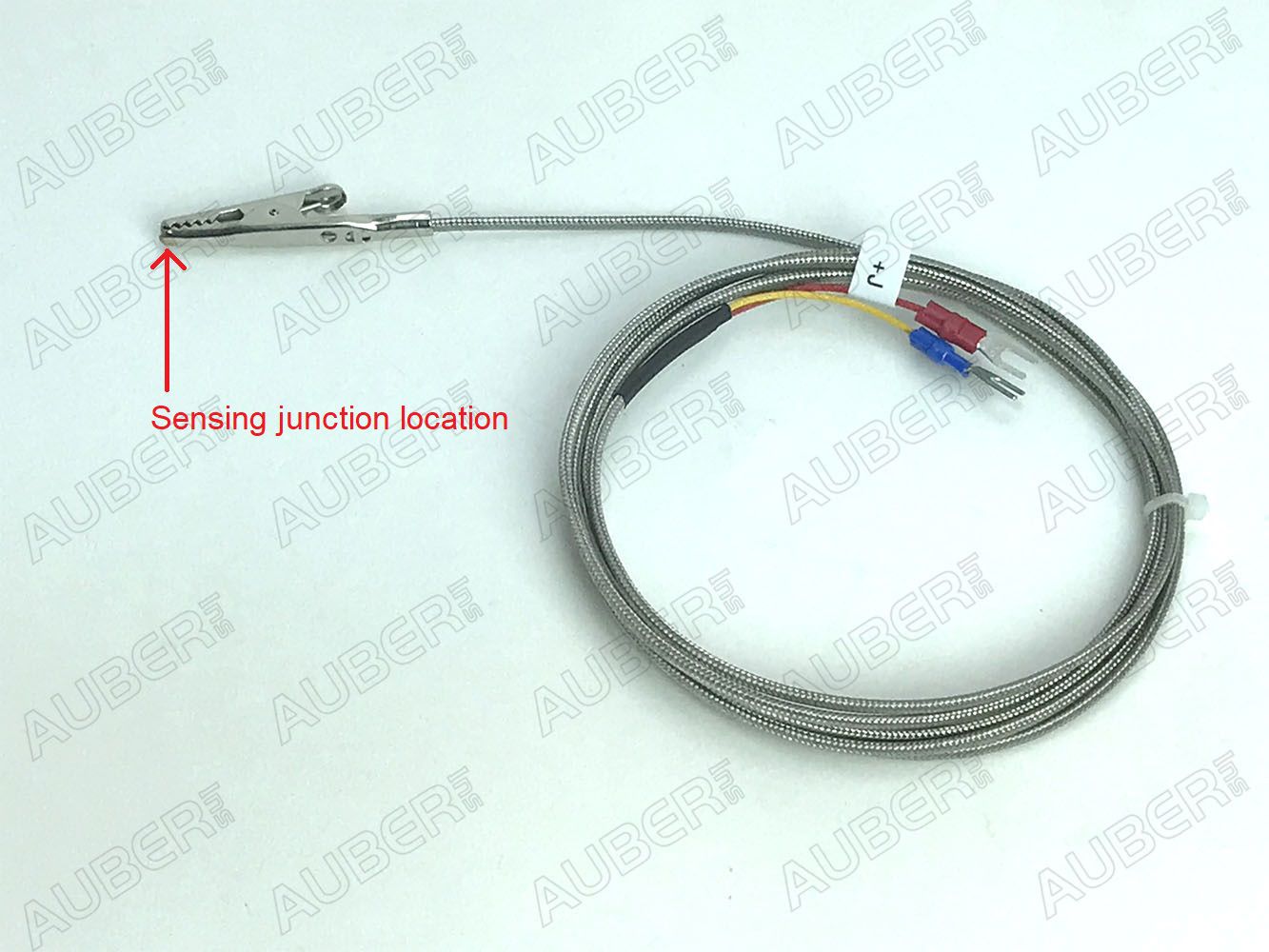 J Type Thermocouple w/ alligator clip tip, powder coating oven