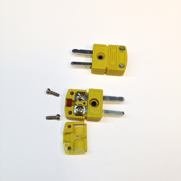 K Type Thermocouple Mini Connector, Male, Economical - Click Image to Close